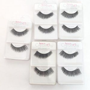Beauty Creations 100% Human Hair Eyelashes #117 5pcs